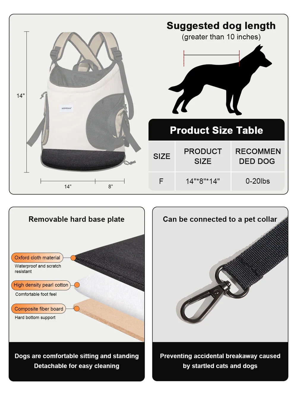 Fur Buddy™ Pet Front Backpack Carrier